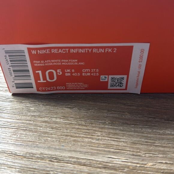 Nike Women’s React Infinity Run FK 2 Size 10.5 - Picture 2 of 7